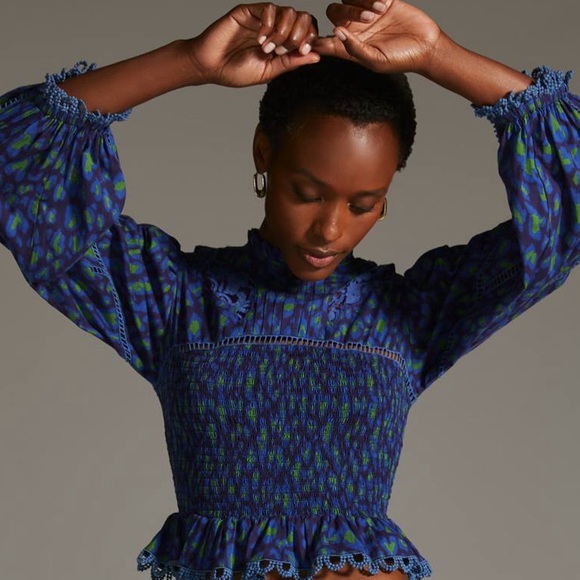 Farm Rio Smocked Blouse - Picture 6 of 7